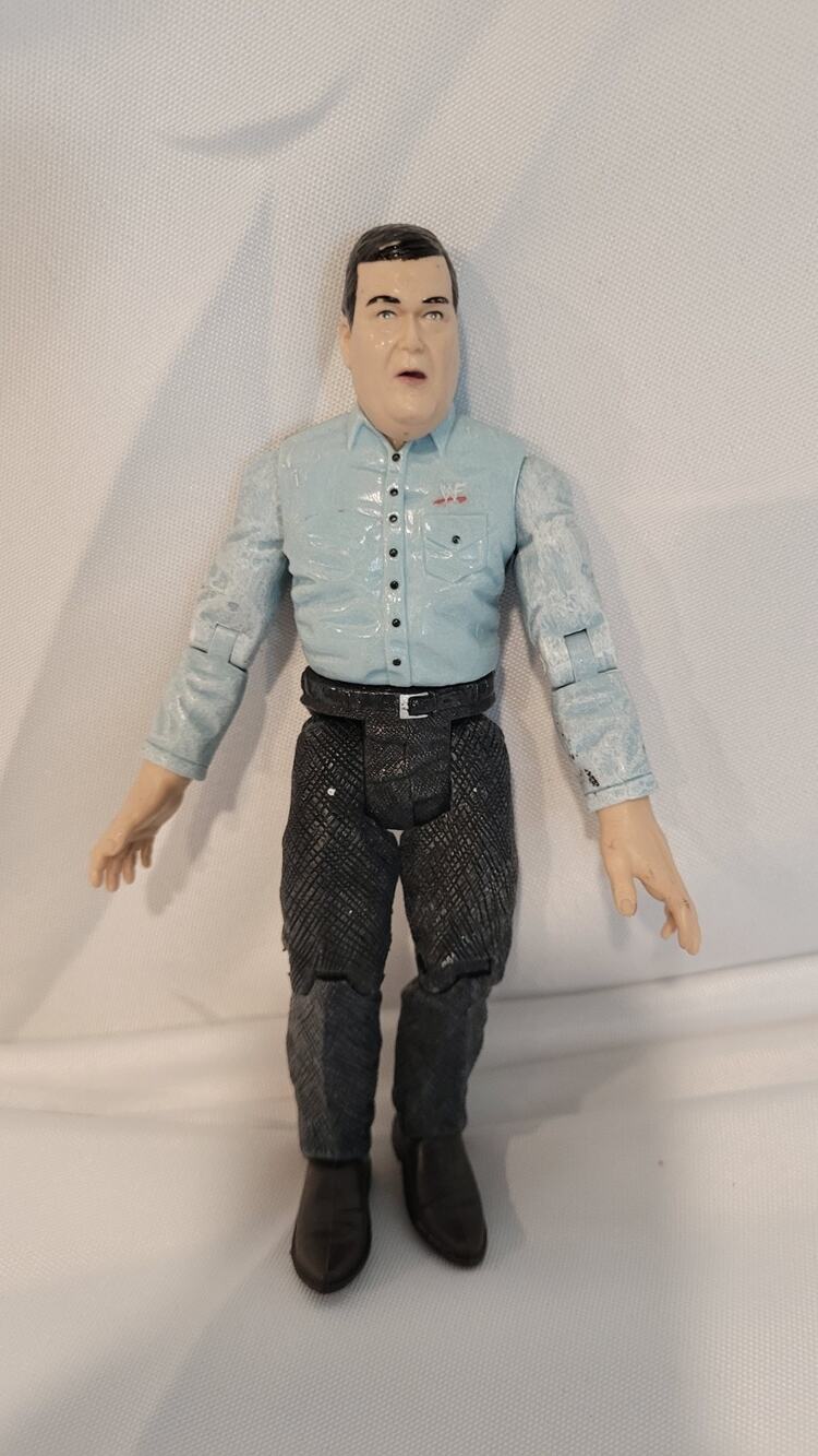 Vintage WWF Jim Ross JR Wrestling Announcer Action Figure WWE Jakks Pacific
